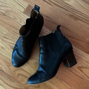 Frye black ankle boots